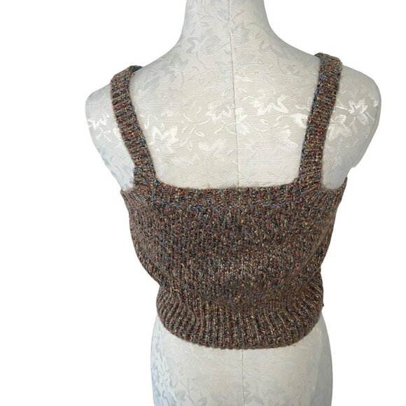 House of Harlow 1960 Womens 2 Piece Set Tank Top And Cardigan Size Large Brown - Picture 11 of 13